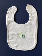 Load image into Gallery viewer, Cute as a Button (Boy) Embroidered Terry Bib