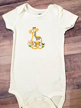 Load image into Gallery viewer, Giraffe Embroidered Onesie