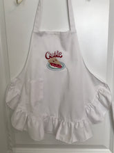 Load image into Gallery viewer, Cutie Pie Embroidered Child's Apron with Ruffle