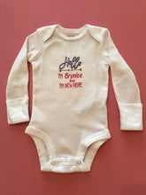 Load image into Gallery viewer, Hello I'm New Here Embroidered Onesie (girl)