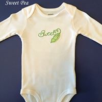Load image into Gallery viewer, Sweet Pea Embroidered Onesie